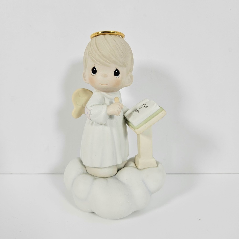 Precious Moments Jesus Is Born Angel Figurine 104210 Nativity Addition 2002 NIB